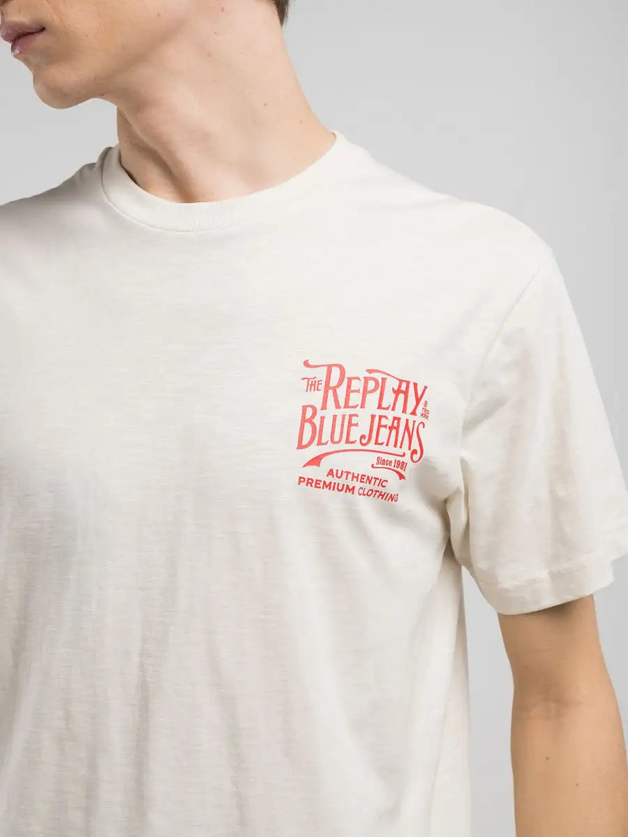 CAMISETA HOMBRE PUNTO FLAMEADO REPLAY M3023