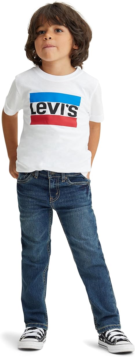 PANTALON LARGO LEVIS NIÑO AZUL 8E2006-M8N