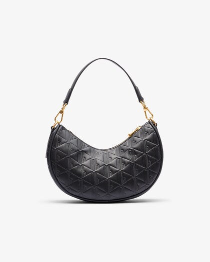 BOLSO MEDIA LUNA PIEL EN RELIEVE LACOSTE NF4710MH