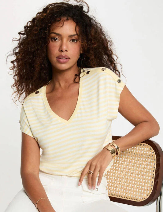 CAMISETA CUELLO PICO MORGAN 261-DIVA