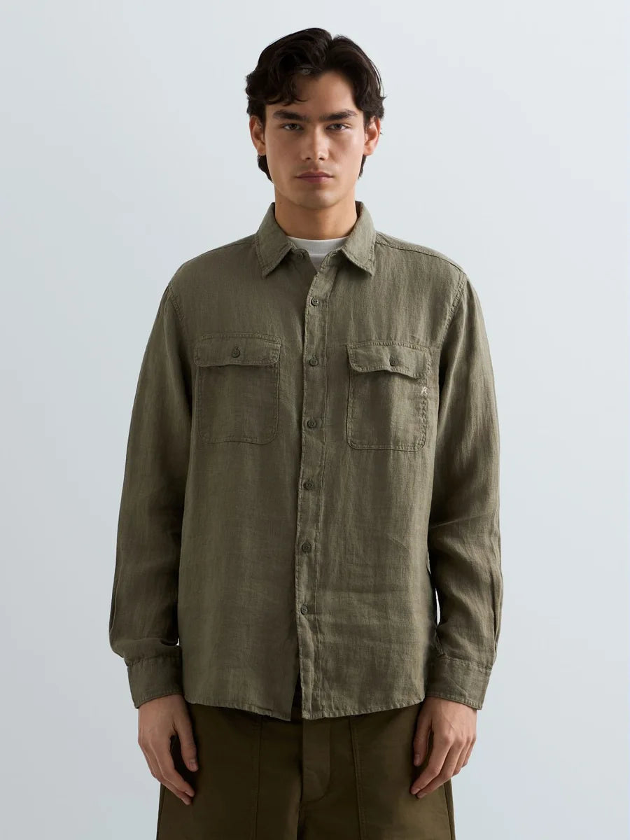 CAMISA DE LINO REGULAR FIT REPLAY M4147