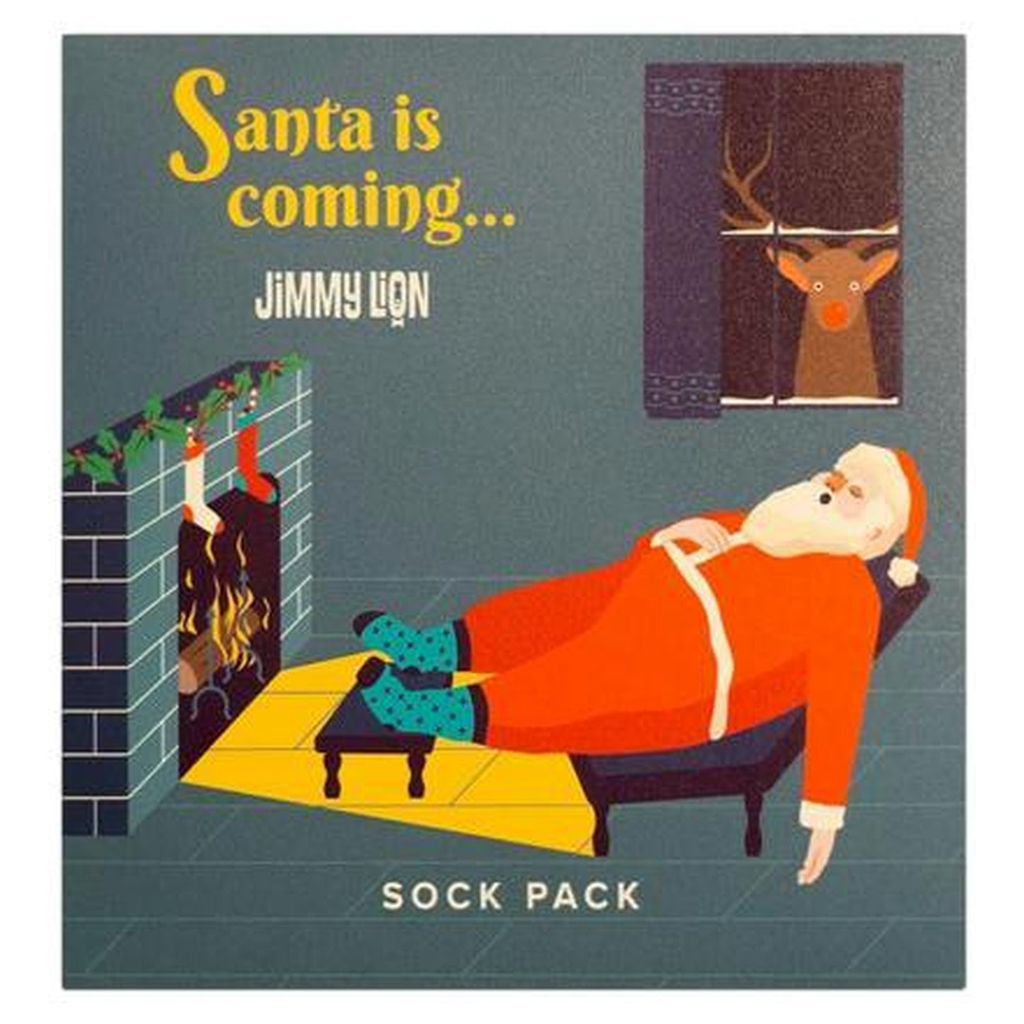 PACK CALCETINES JIMMY LION SANTA IS COMING