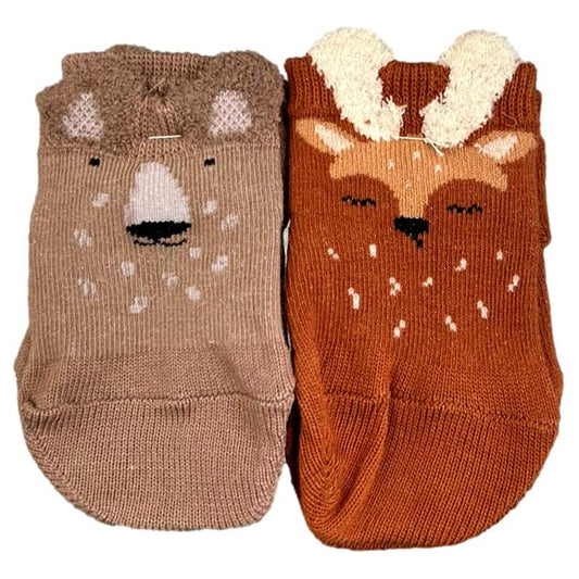 CALCETINES NIÑO ANTIDESLIZANTES ATTIPAS BROWN