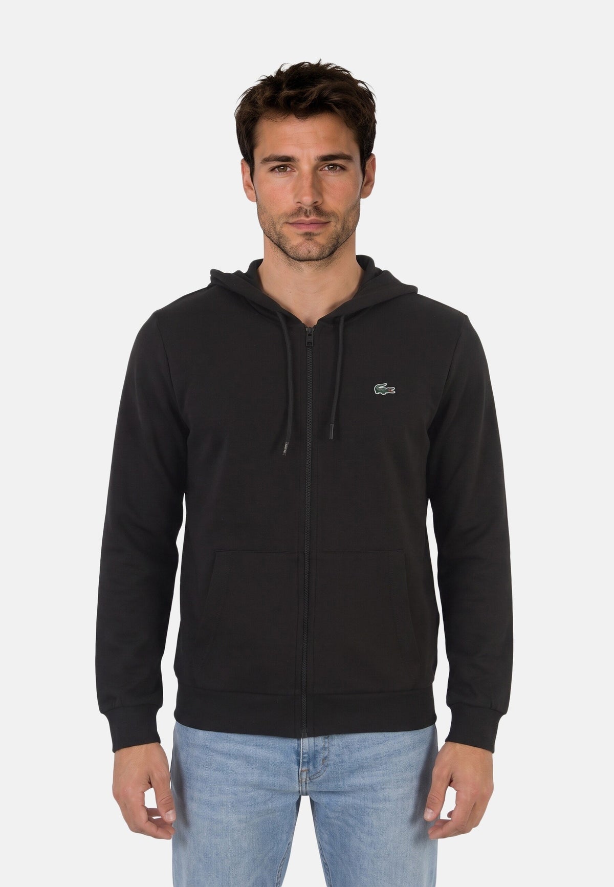 SUDADERA CON CAPUCHA Y CREMALLERA HOMBRE LACOSTE SH9389-031-