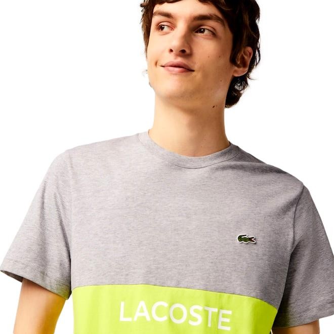 CAMISETA HOMBRE LACOSTE COLOR BLOCK