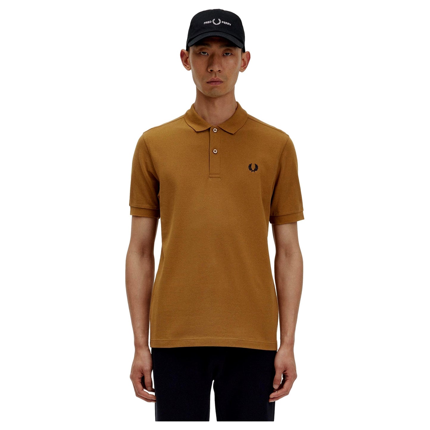 POLO MARRON HOMBRE FRED PERRY M6000