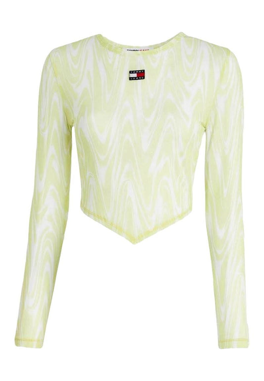 CAMISETA DE MALLA PSICODELICO MUJER TOMMY JEANS DW0DW15302