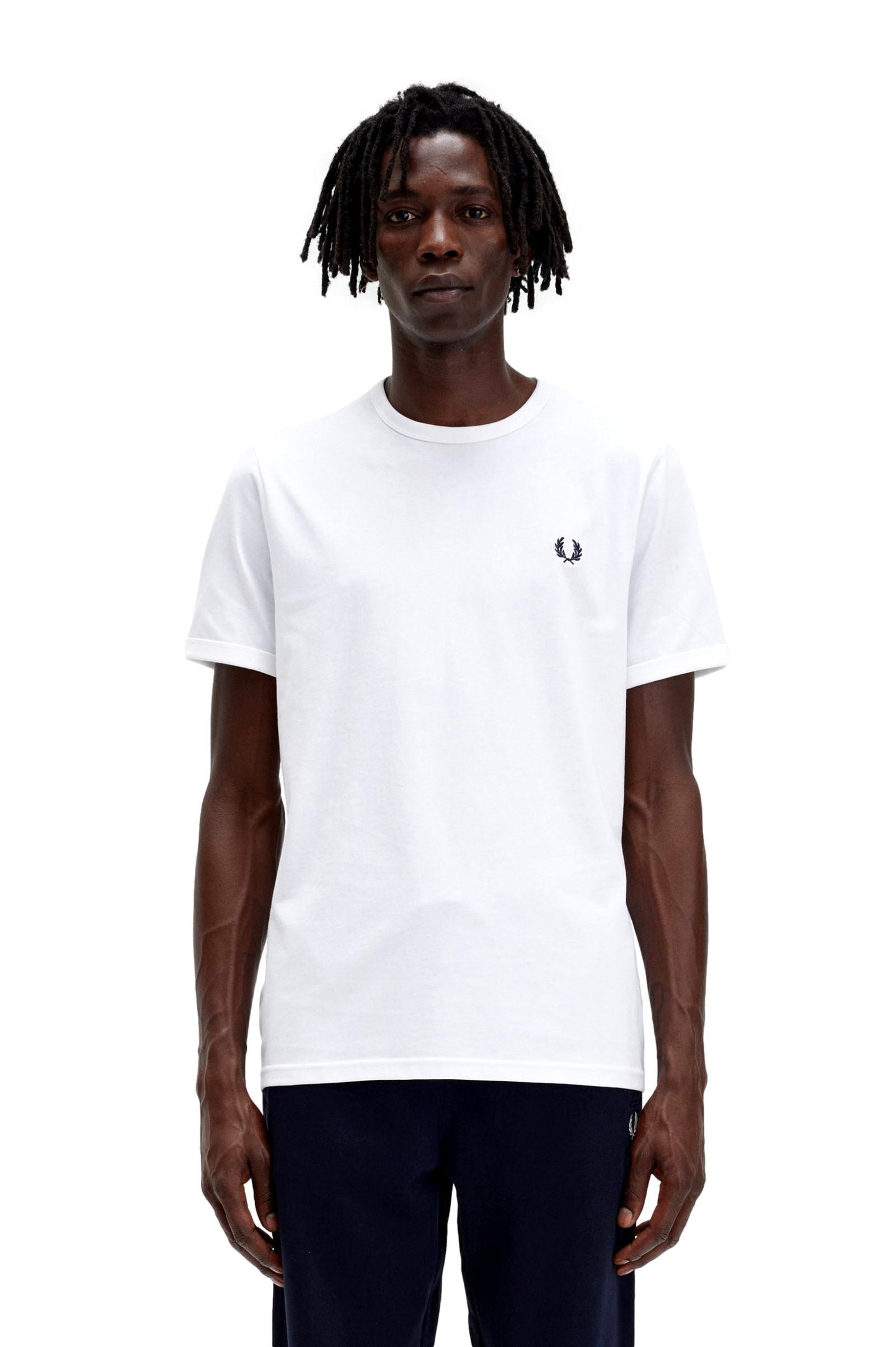 CAMISETA BLANCA HOMBRE FRED PERRY M3519