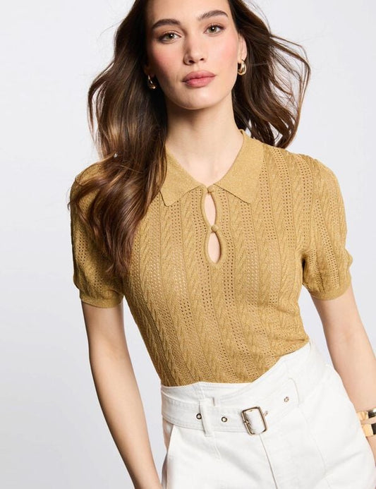 JERSEY CUELLO TIPO POLO MUJER MORGAN 252-MCABI