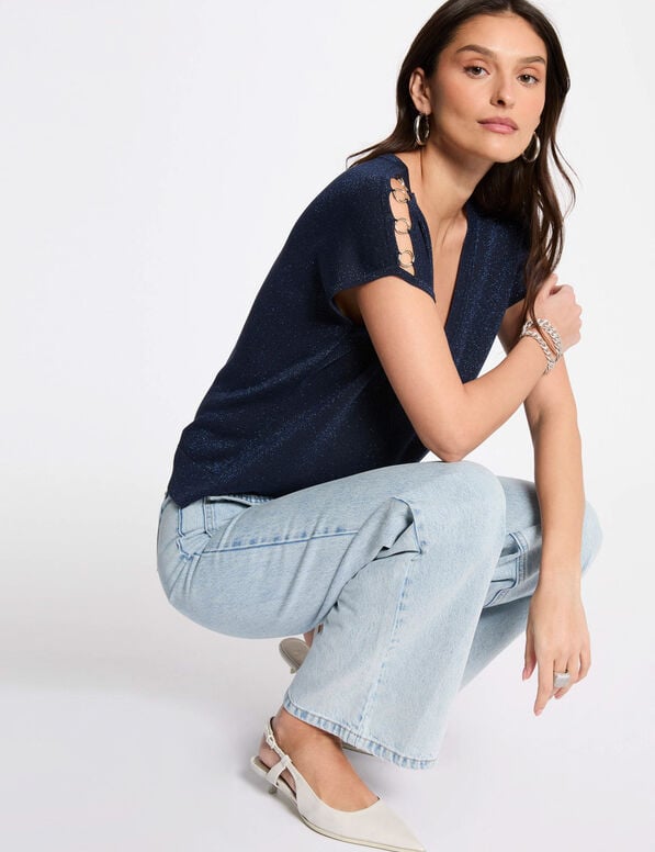 JERSEY ESCOTE V MUJER MORGAN 242-MRING