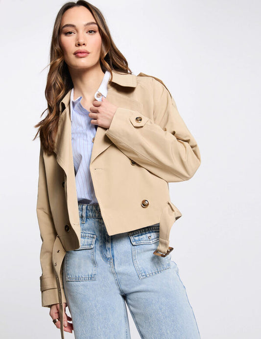 GABARDINA CORTA MUJER MORGAN 252-GDAM