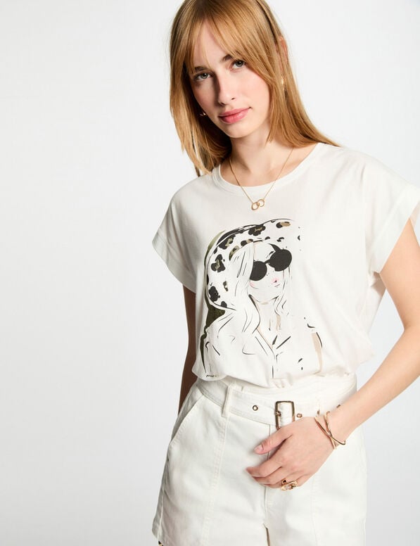 CAMISETA MUJER MANGA CORTA MORGAN 251-DAMOUR