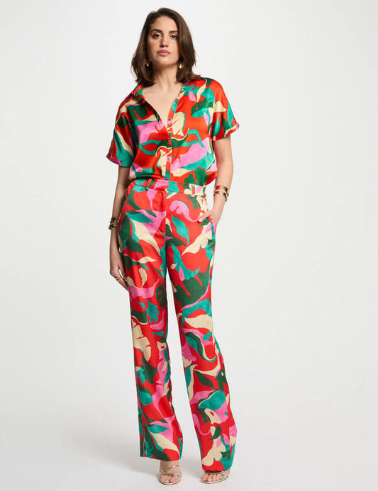 PANTALON RECTO MUJES ESTAMPADO MORGAN 251-PROU.F