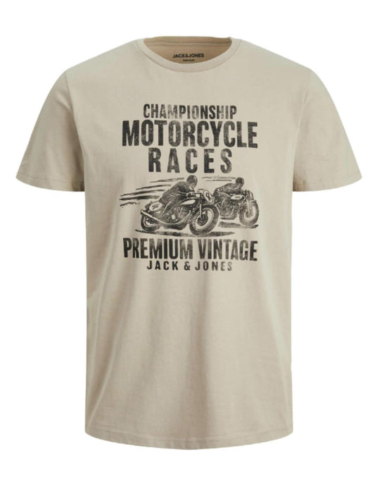 CAMISETA BEIGE JACK & JONES 12225737