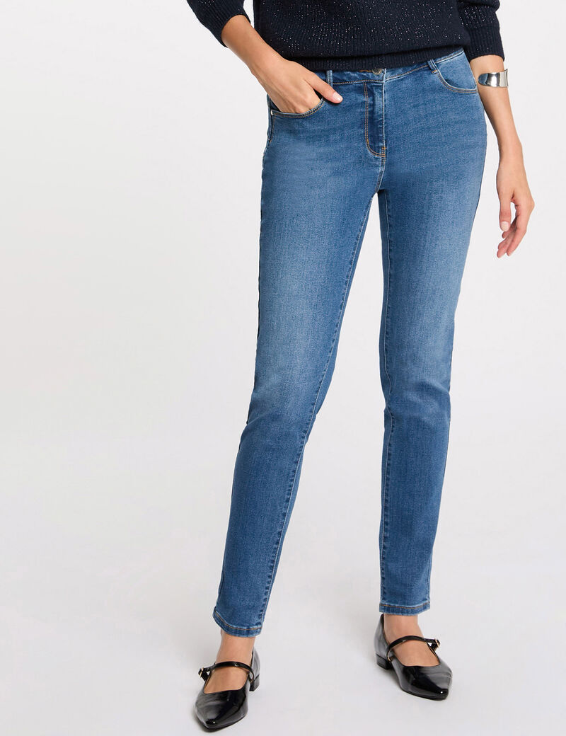 PANTALON TEJANO SLIM MUJER MORGAN 241-PARDA