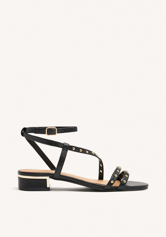 SANDALIAS MUJER DE PIEL TACÓN TACHAS BEALS 75423