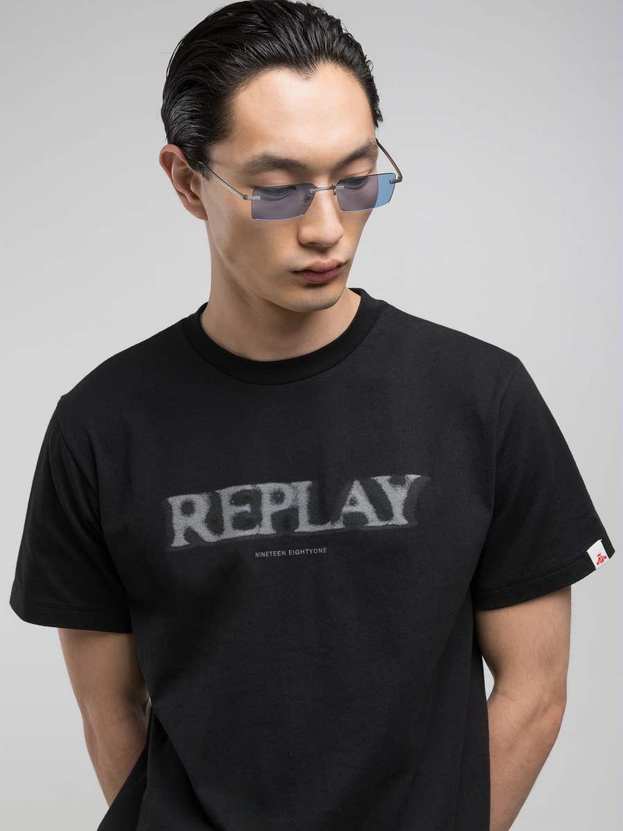 CAMISETA HOMBRE LOGO REPLAY M3059