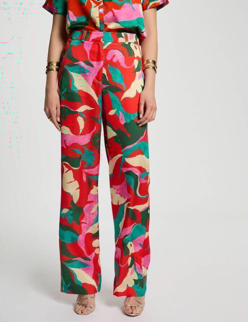 PANTALON RECTO MUJES ESTAMPADO MORGAN 251-PROU.F