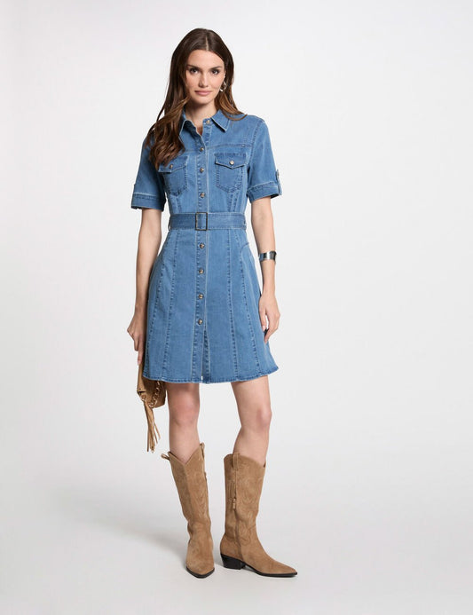 VESTIDO TEJANO MUJER MORGAN 241-RIXES