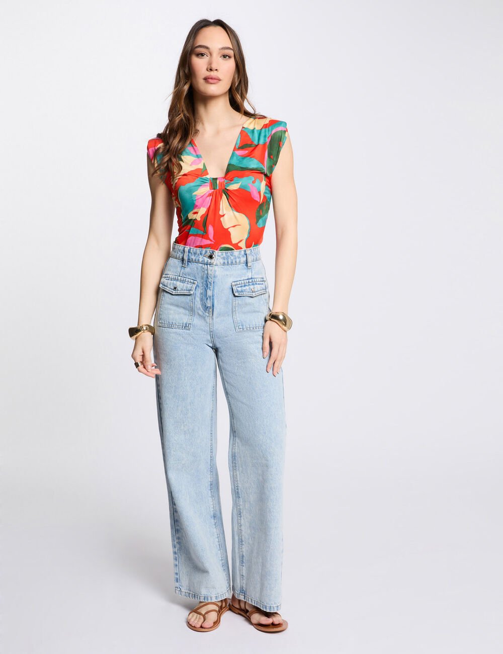 TOP SIN MANGA MULTICOLOR MUJER MORGAN 251-DIRE