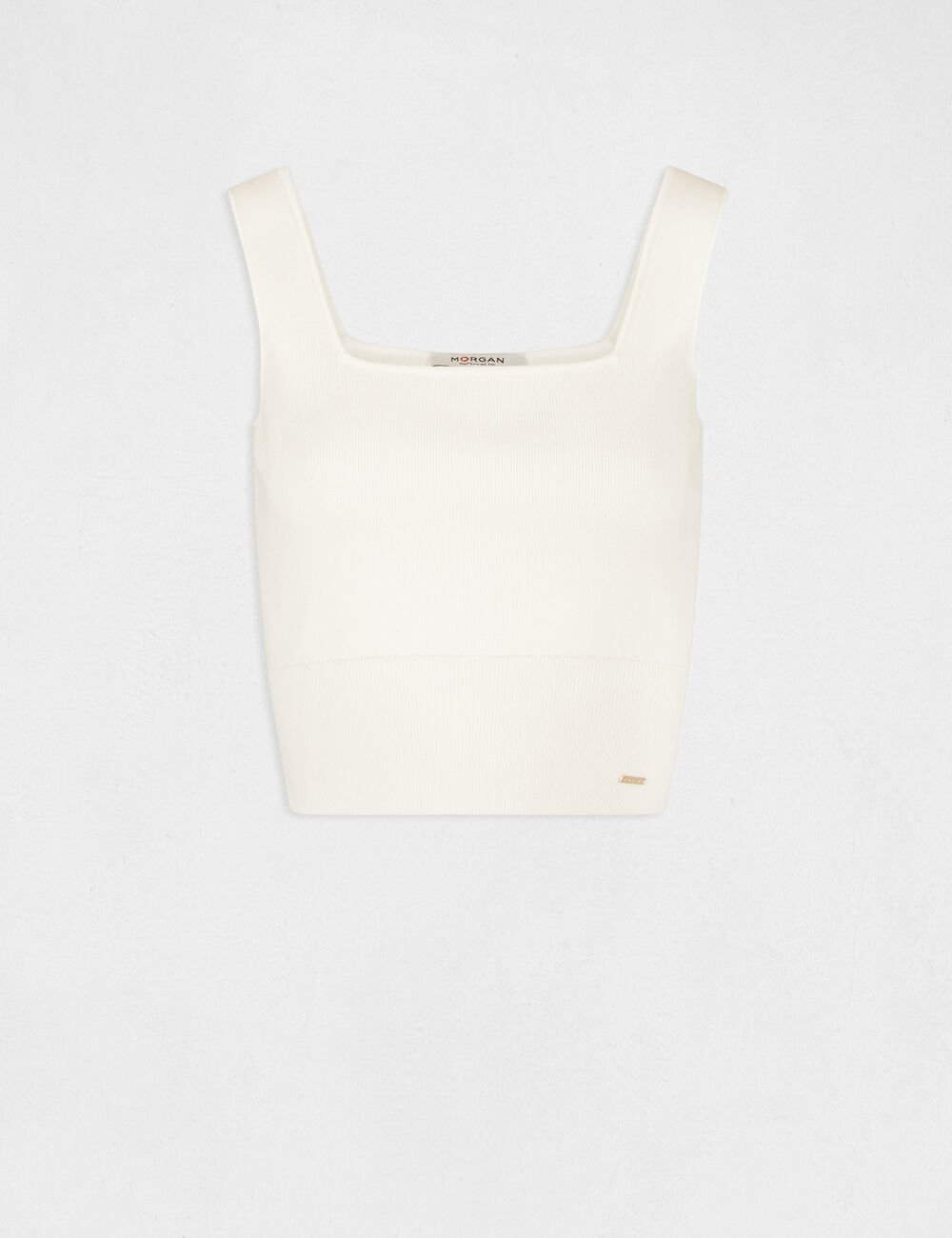 TOP PUNTO TIRANTES ANCHOS MARFIL MUJER MORGAN 222-MPINK