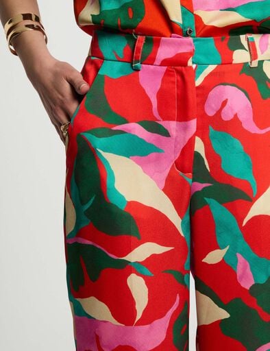 PANTALON RECTO MUJES ESTAMPADO MORGAN 251-PROU.F