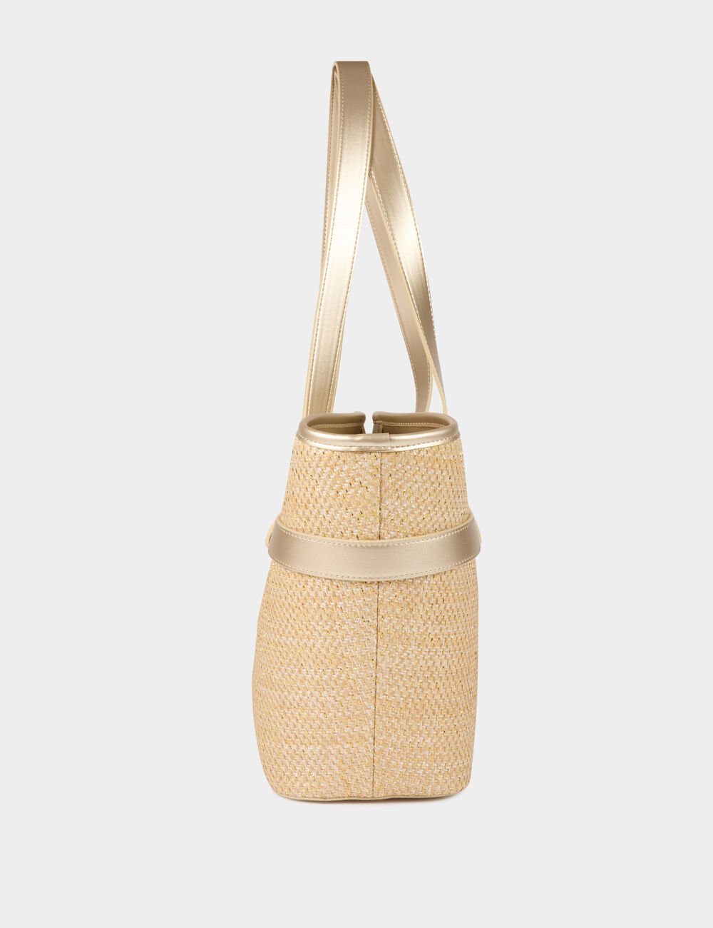 BOLSO SHOPPER TRENZADO BEIGE MUJER MORGAN 251-2PIA