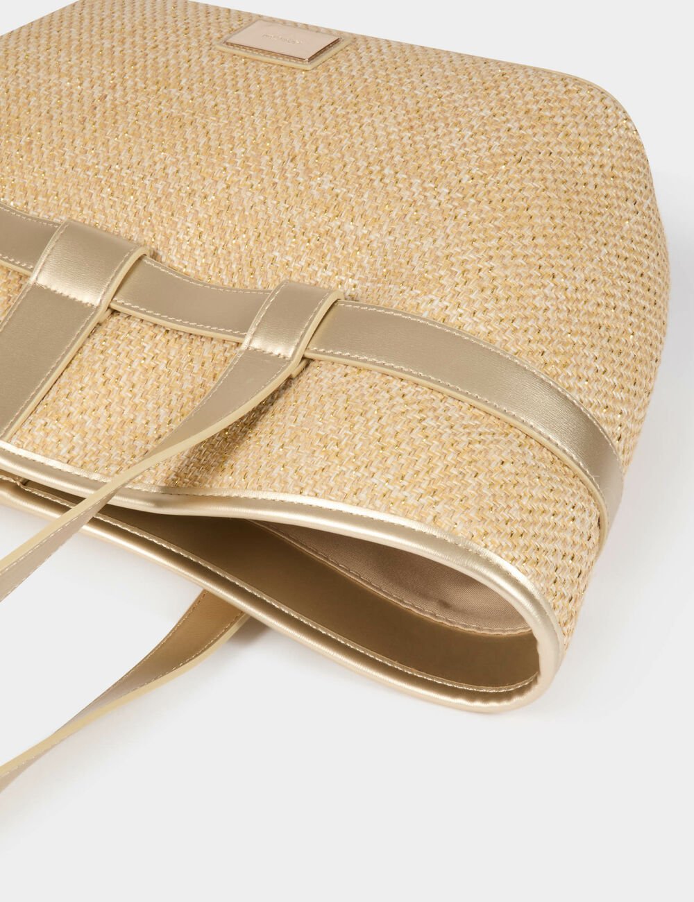 BOLSO SHOPPER TRENZADO BEIGE MUJER MORGAN 251-2PIA