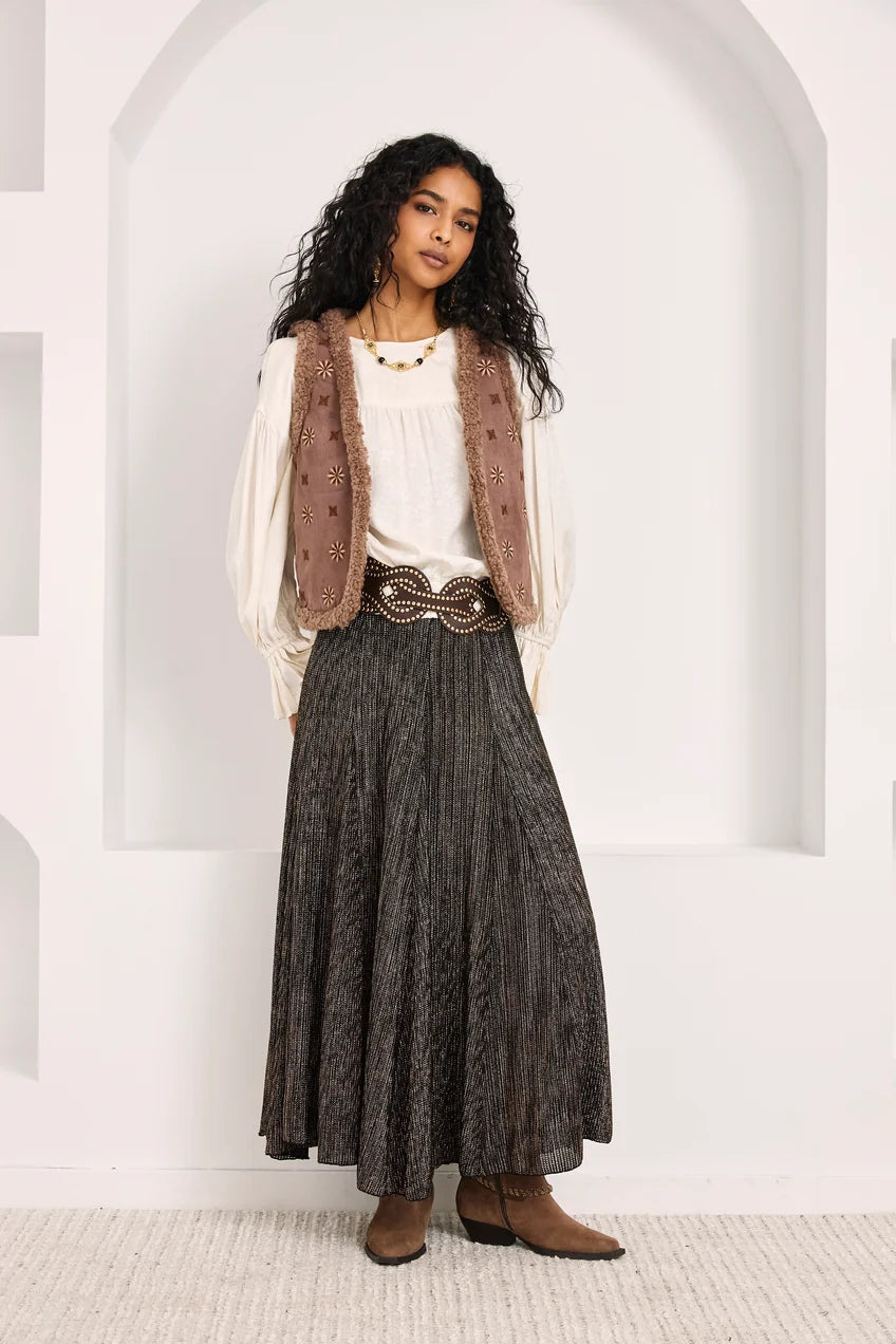 FALDA MIDI FLUIDA MUJER NKN FF.AVETA