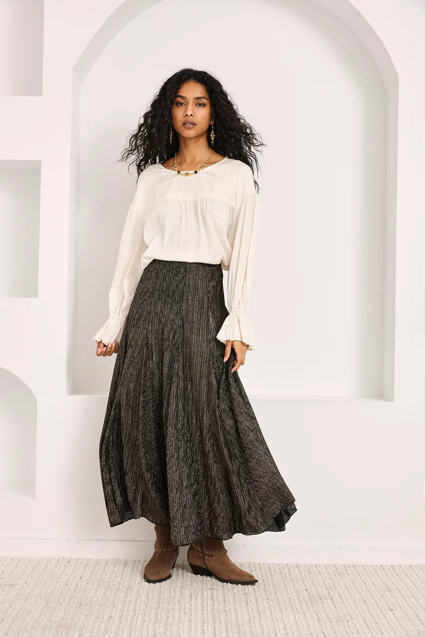 FALDA MIDI FLUIDA MUJER NKN FF.AVETA