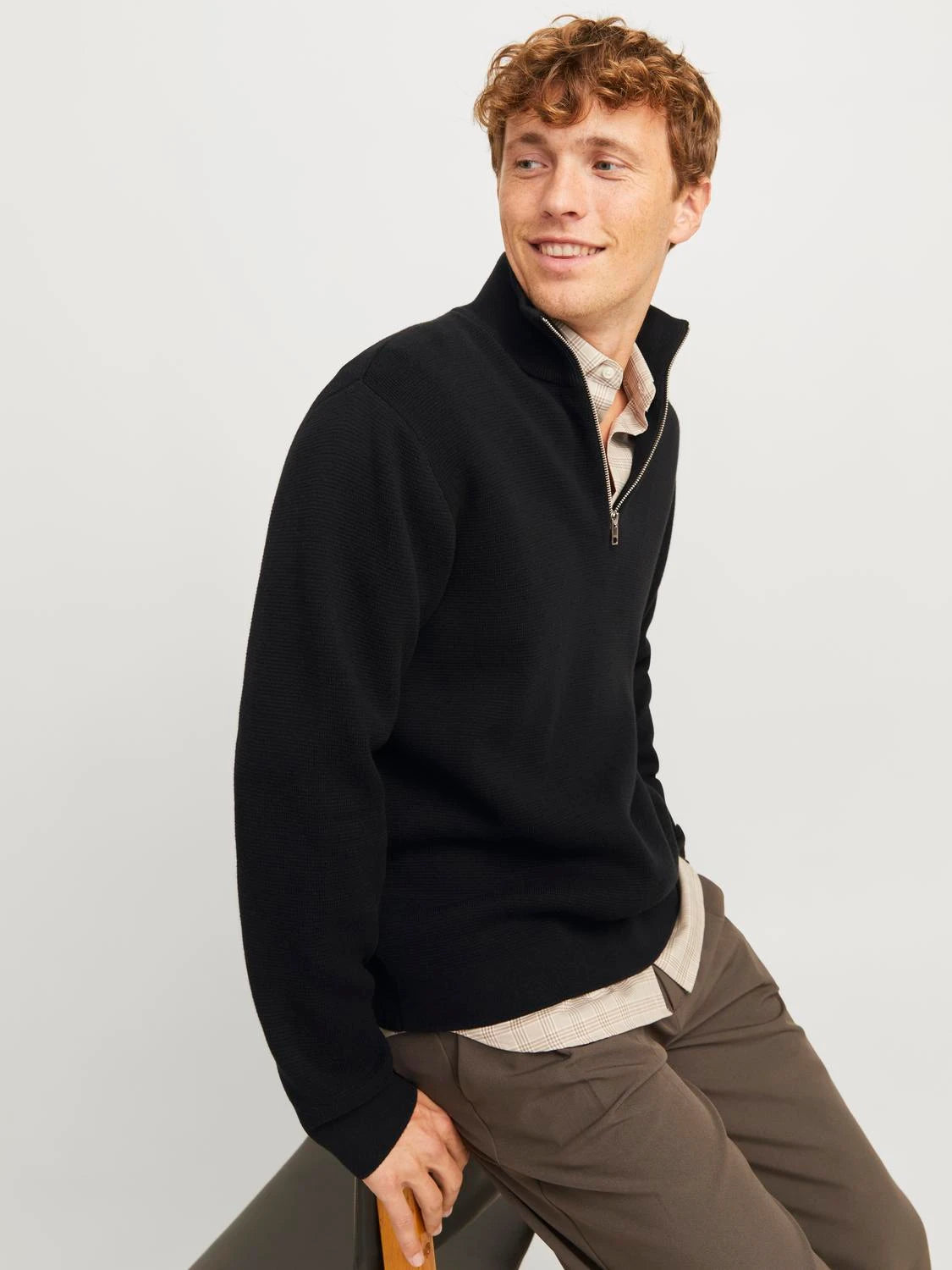 JERSEY DE CREMALLERA DE UN CUARTO JACK AND JONES 12259664