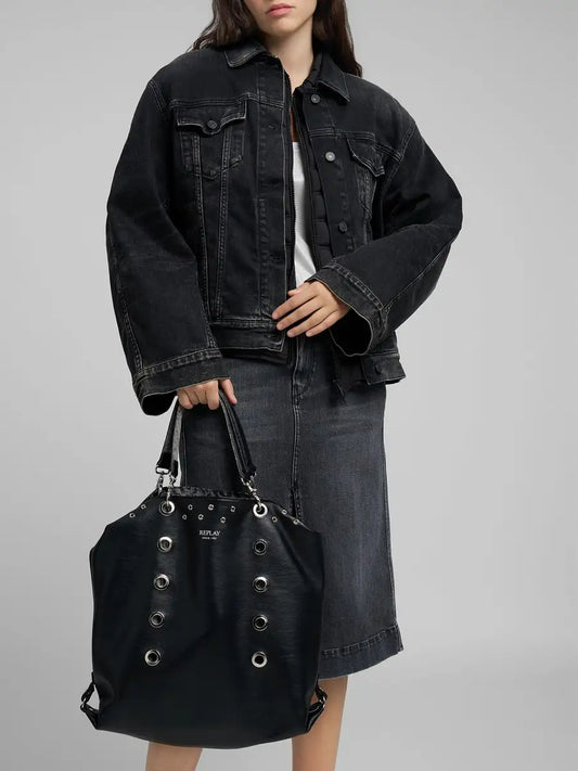 BOLSO REVERSIBLE CON POCHETTE REPLAY FW3816