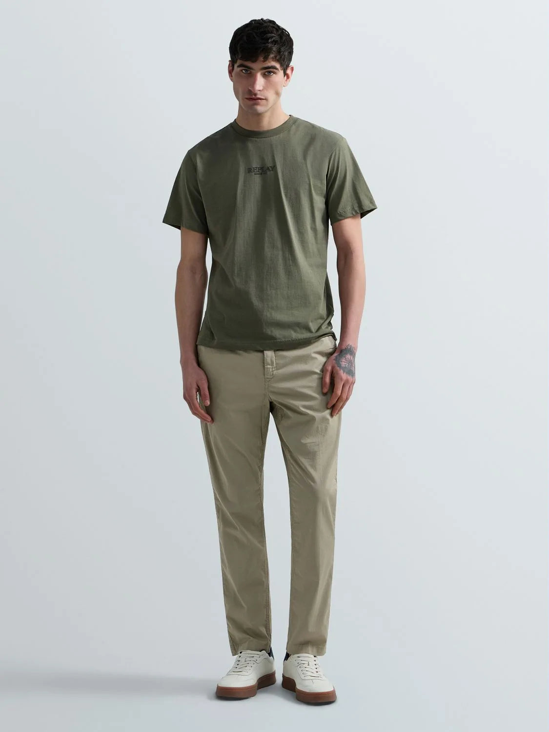 CAMISETA HOMBRE LOGOTIPO REPLAY M3347