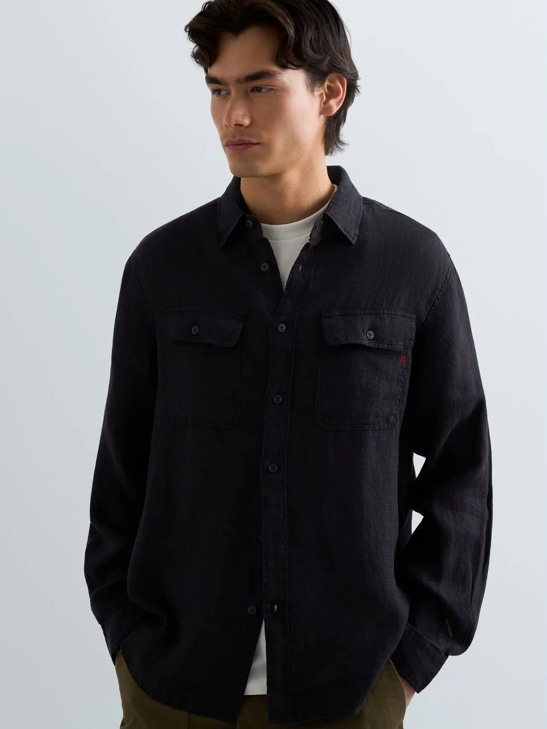 CAMISA HOMBRE LINO REGULAR FIT REPLAY M4147
