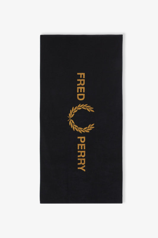 TOALLA DE PLAYA FRED PERRY CON LOGOTIPO