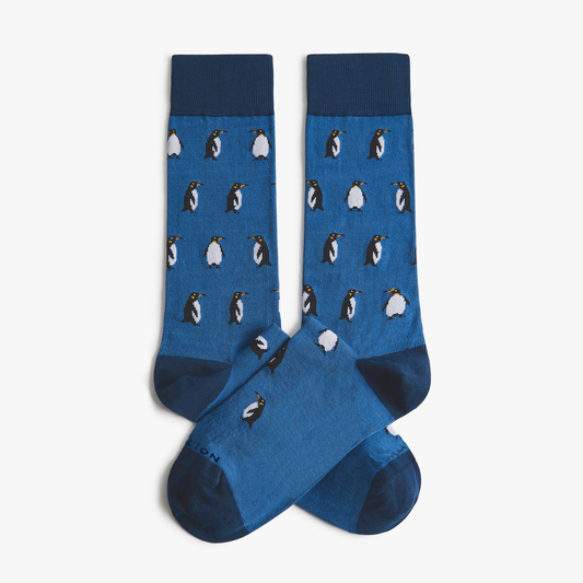 CALCETINES JIMMY LION PENGUINS BLUE