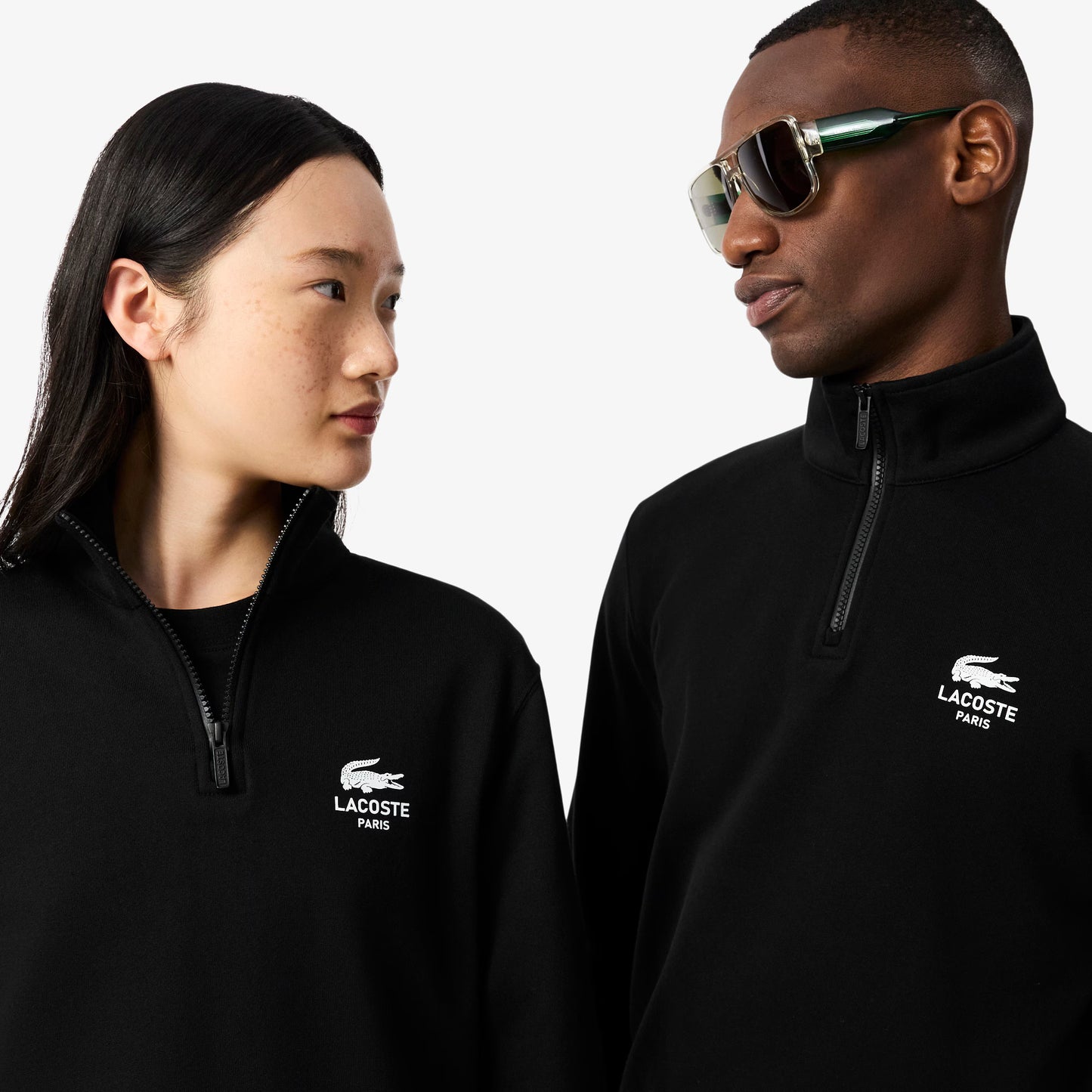 SUDADERA UNISEX CUELLO ALTO Y CREMALLERA LACOSTE SH2735