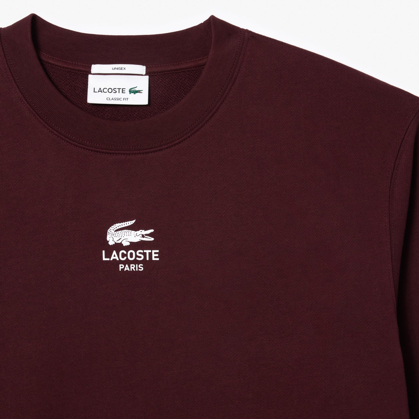 SUDADERA LACOSTE DE FELPA SIN CEPILLAR SH273600