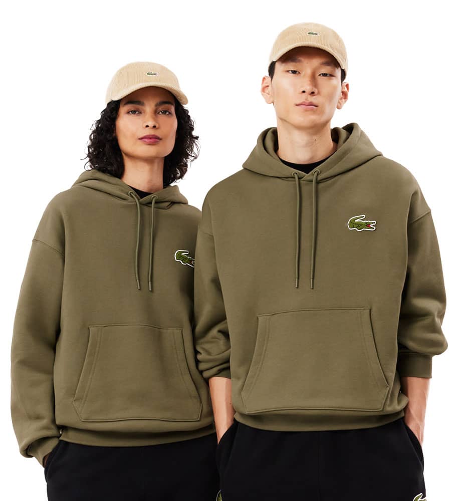 SUDADERA LACOSTE CAPUCHA CORTE HOLGADO SH275400