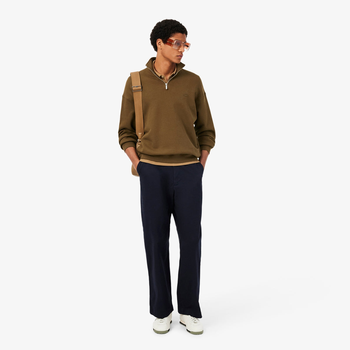 SUDADERA UNISEX CREMALLERA LACOSTE SH7759