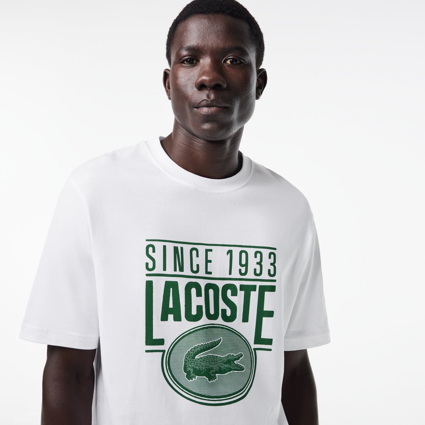 CAMISETA ESTAMPADA LACOSTE ALGODÓN GRUESO TH7315