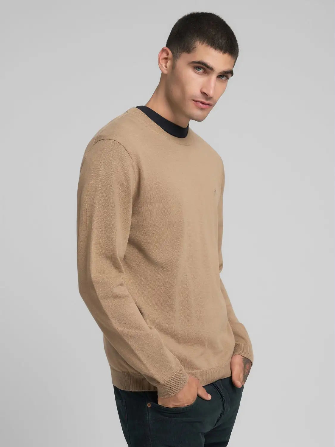 JERSEY HOMBRE ALGODON CON BORDADO UK4851