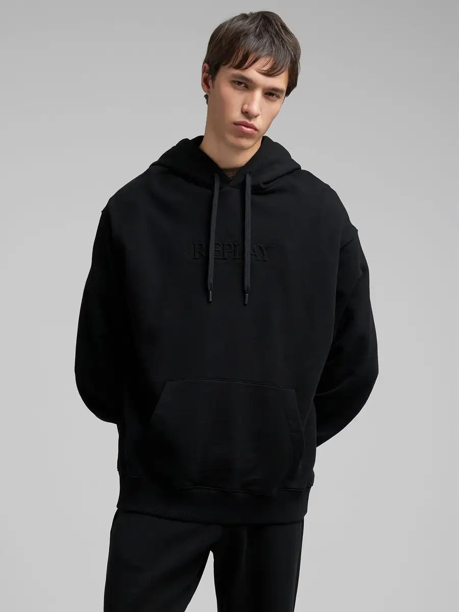 SUDADERA CON LETRAS BORDADAS M3183 REPLAY