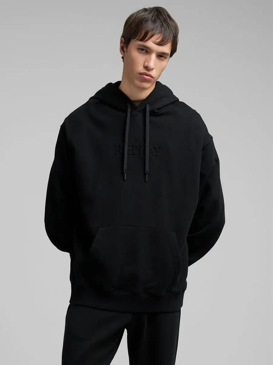 SUDADERA CON LETRAS BORDADAS M3183 REPLAY