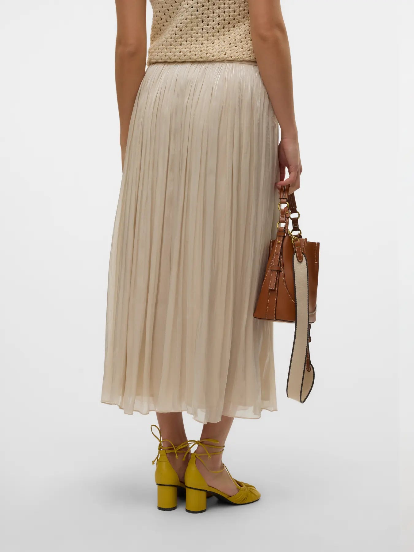 FALDA LARGA EN ECRU VERO MODA 10328017