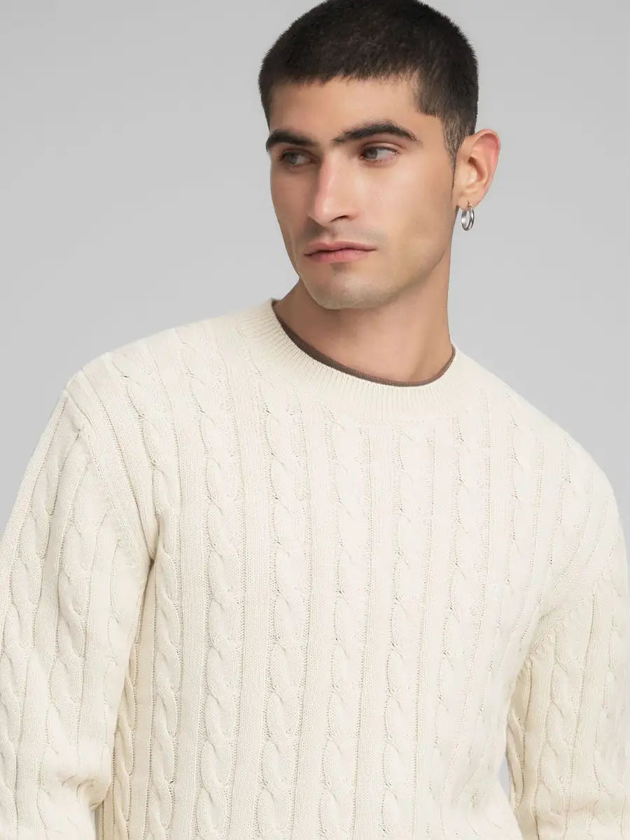 JERSEY REPLAY DE ALGODÓN CON LABOR TRENZADA UK4866