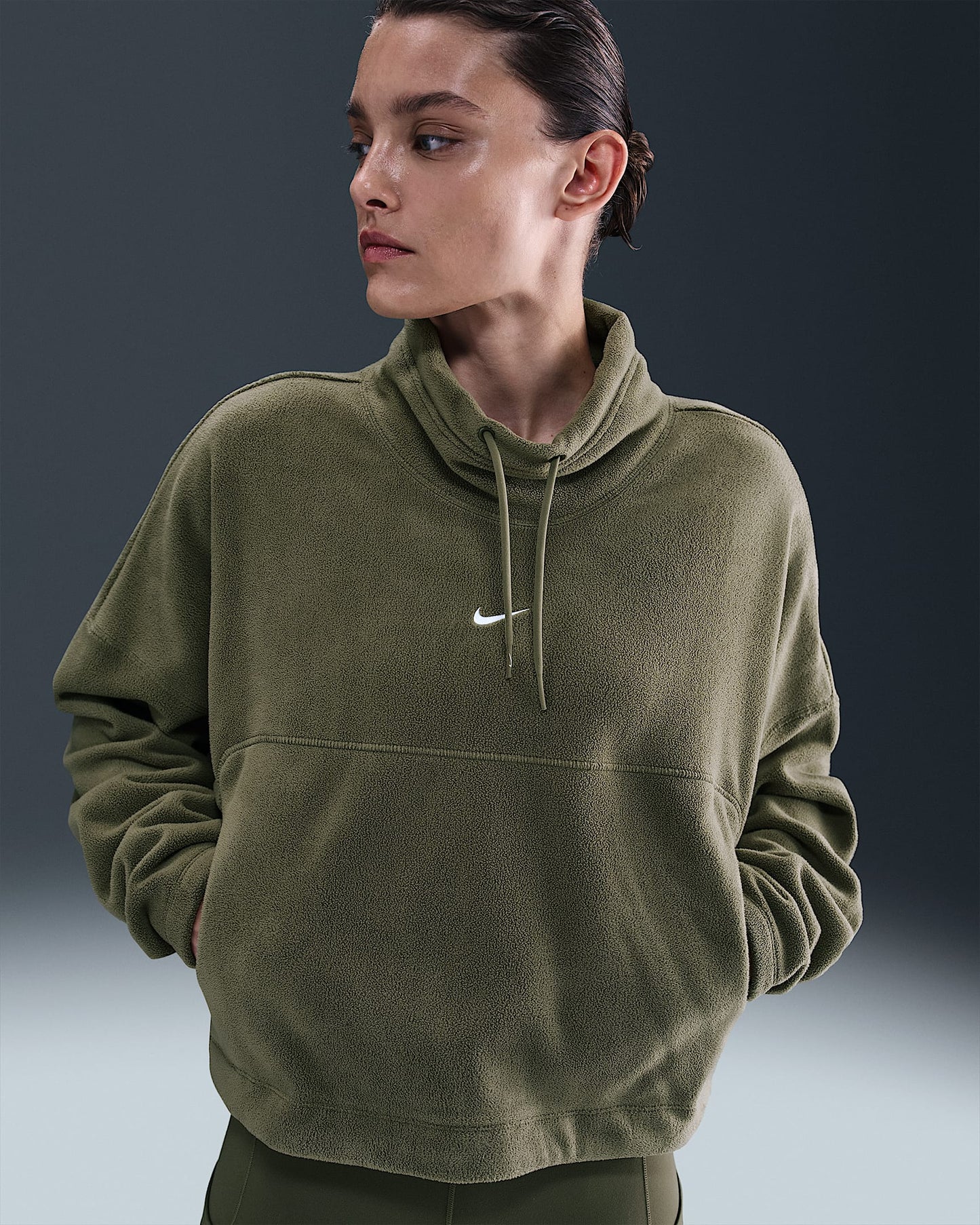 SUDADERA POLAR MUJER NIKE THERMA FIT HV3702