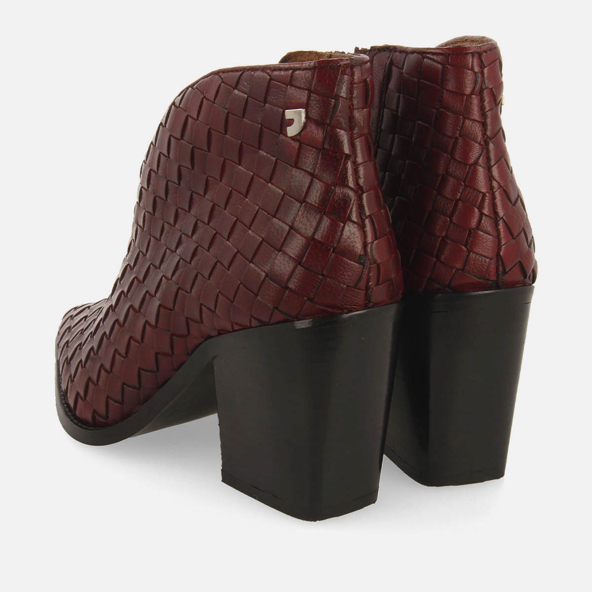BOTINES TRENZADO TACÓN PIEL TAMASI 73572