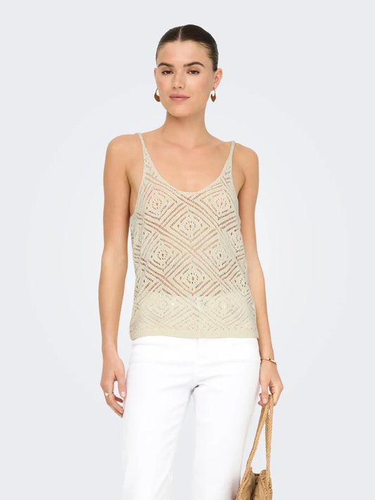 TOP MUJER TIRANTES PUNTO ONLY 15348129