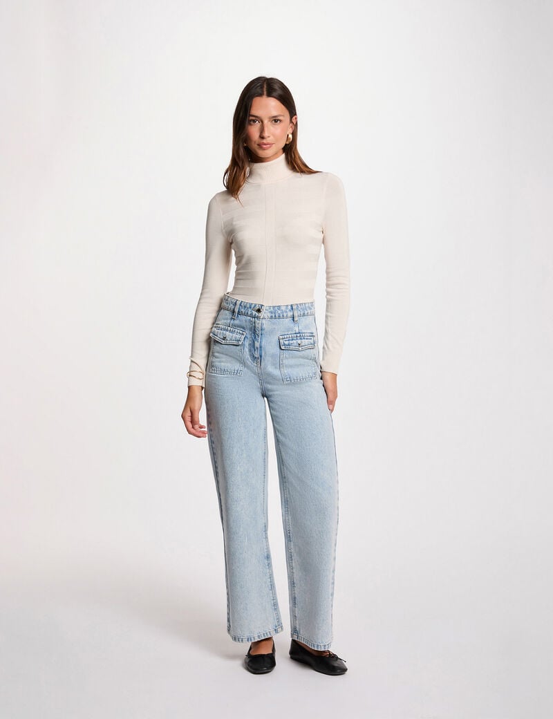 JERSEY CUELLO VUELTO MORGAN 252-MENTHYO